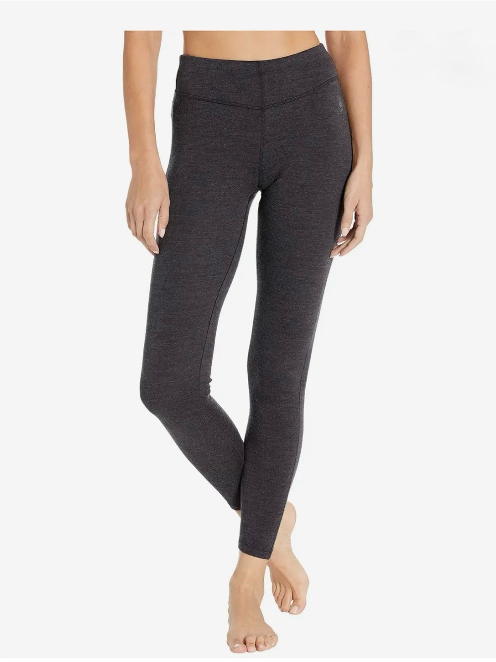 Smartwool Merino Base Layer Bottom Leggings. Charcoal Gray. Size Small